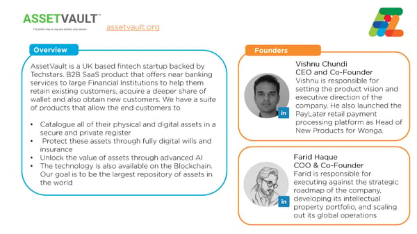 2018 FinTech Innovation Lab - Startup Profiles - Page 13