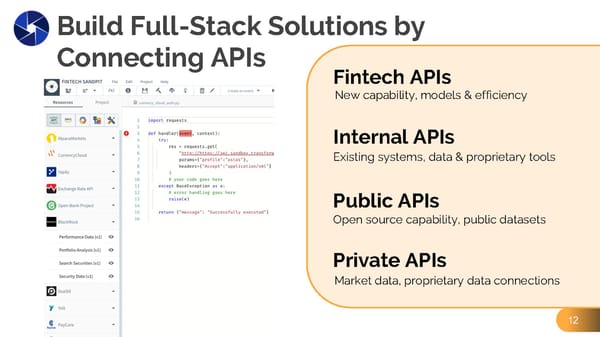 Fintech Sandpit - Pitch Deck - Page 12