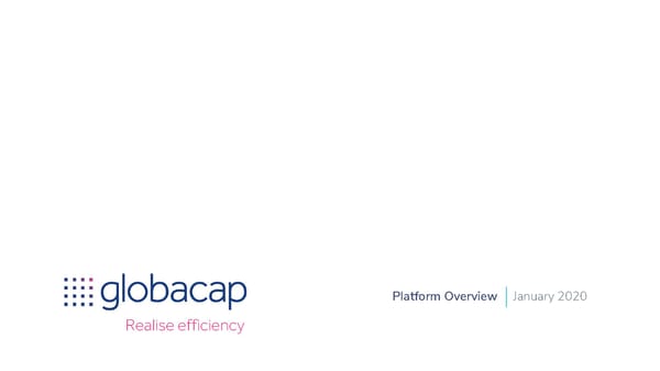 Globacap - Pitch Deck - Page 1