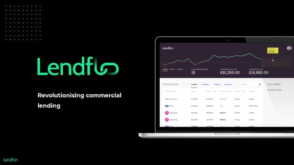 Lendflo - Pitch Deck - Page 1