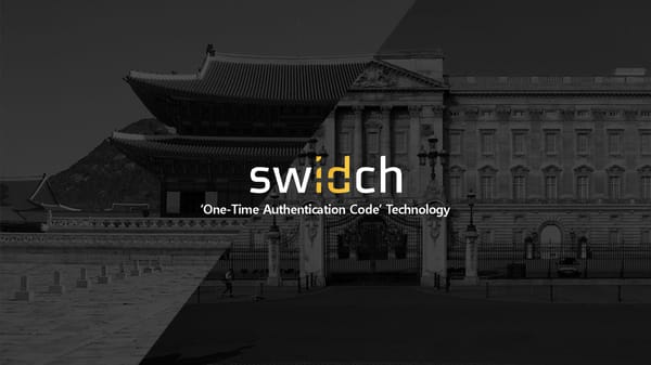 swIDch - Pitch Deck - Page 1