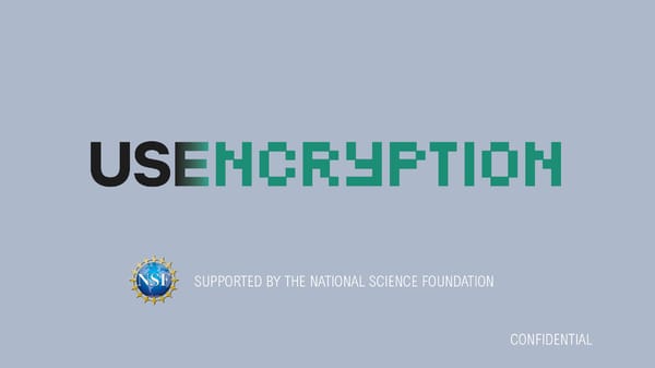 USEncryption - Pitch Deck - Page 1