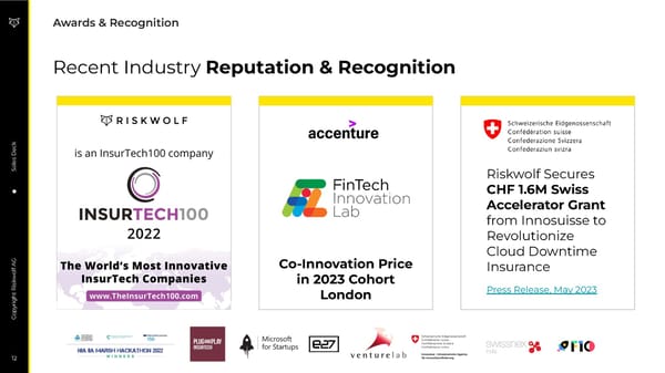 Riskwolf Pitch Deck - Page 12