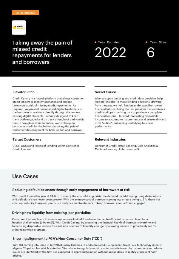 Credit Canary Overview - Page 1
