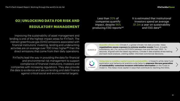 The FinTech Impact Report: Working through the world’s to-do list - Page 30