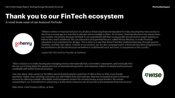 The FinTech Impact Report: Working through the world’s to-do list - Page 61